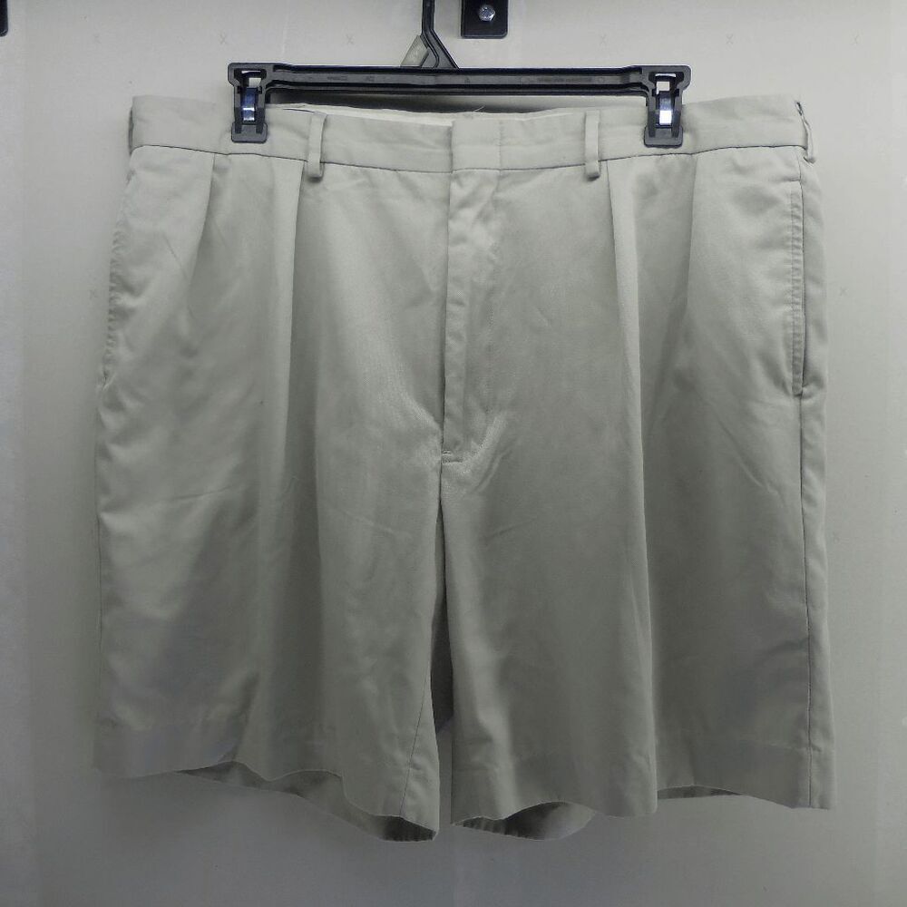 VTG Polo Golf Ralph Lauren Shorts Mens‎ 42 Taupe Chino Flat Pony Dad 90s Y2K